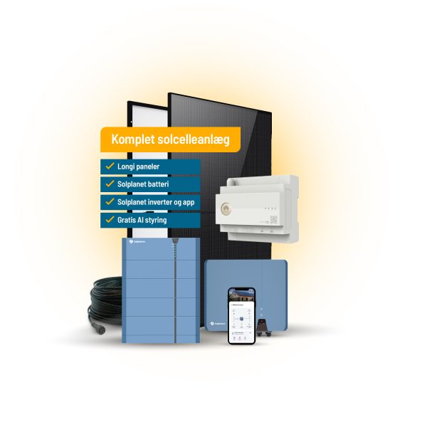 Komplet Solplanet hybrid solcelleanlæg - 5,52 kWp